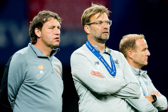 Peter Krawietz, assistant coach of Liverpool, and Jürgen