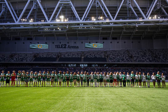 Hammarbys spelare ställer upp
