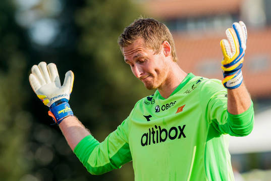 Goalkeeper Iven Austbø of Viking looks dejected