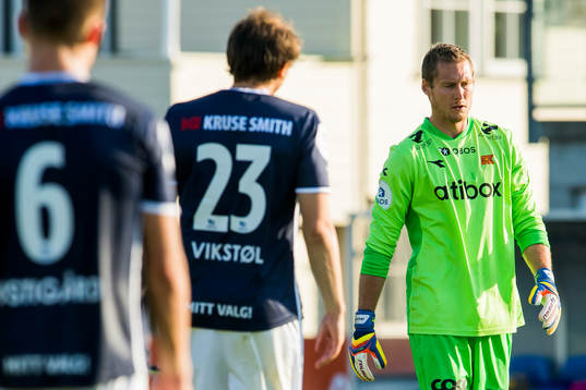 Goalkeeper Iven Austbø of Viking looks dejected