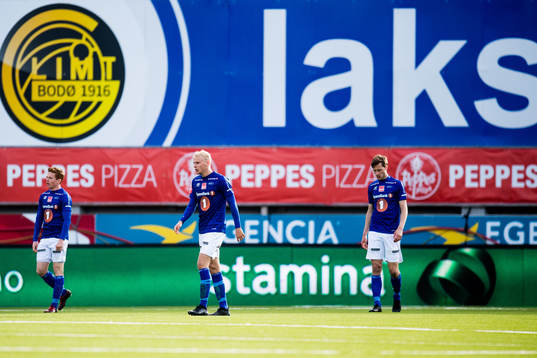 Sondre Sørløkk of Ranheim looks dejected