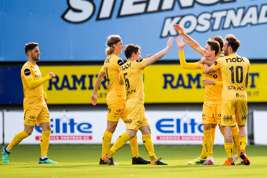Ulrik Saltnes of Bodø/Glimt celebrates the 2-0 goal with