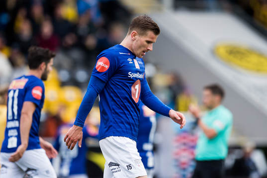 Erik Tønne of Ranheim looks dejected