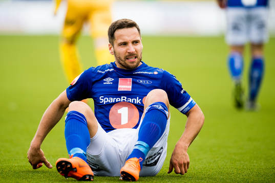 Mads Reginiussen of Ranheim looks dejected