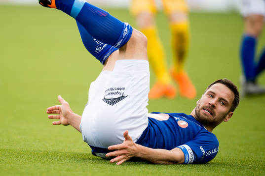 Mads Reginiussen of Ranheim looks dejected