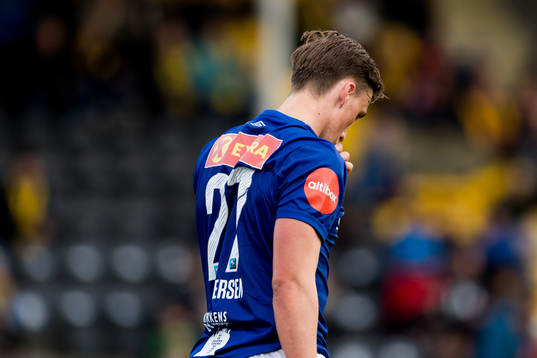 Andreas Helmersen of Ranheim looks dejected