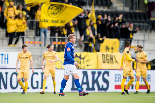 Øyvind Storflor of Ranheim looks dejected