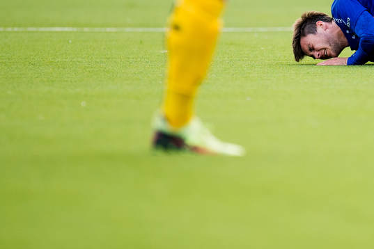 Aleksander Foosnæs of Ranheim looks dejected