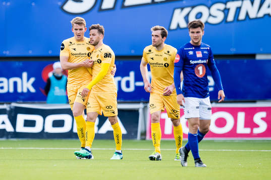 Philip Zinckernagel of Bodø/Glimt celebrates the 3-0 goal