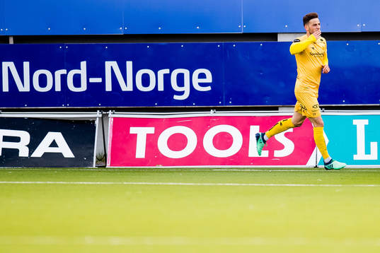 Philip Zinckernagel of Bodø/Glimt celebrates the 3-0 goal