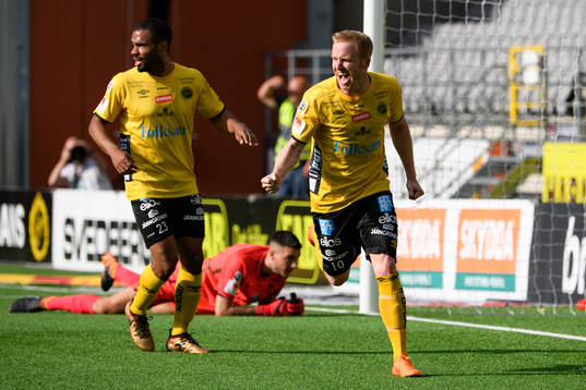 Elfsborgs Simon Lundevall jublar