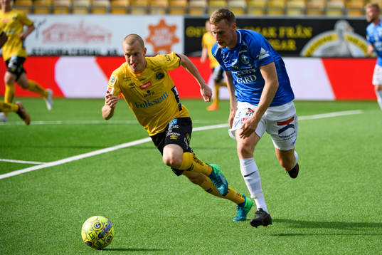 Trelleborgs Anton Tideman och Elfsborgs Daniel Gustavsson