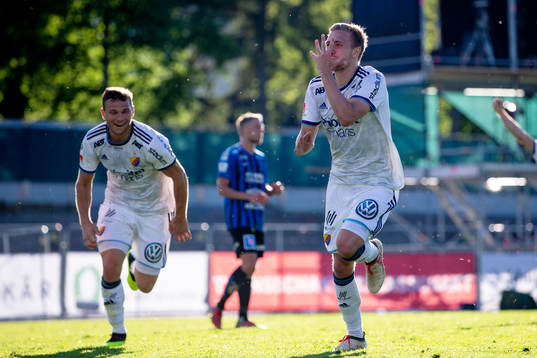 Djurgårdens Jonathan Ring jublar