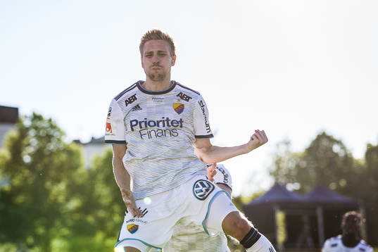 Djurgårdens Jonathan Ring jublar