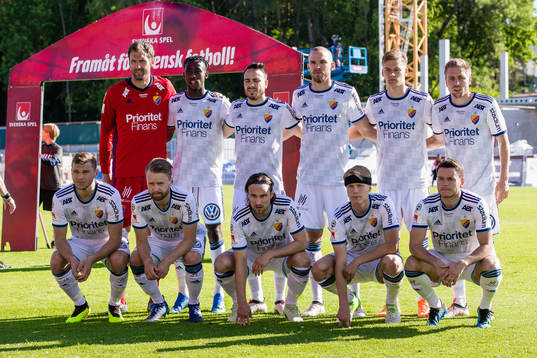 Djurgårdens startelva med målvakt Andreas Isaksson ,