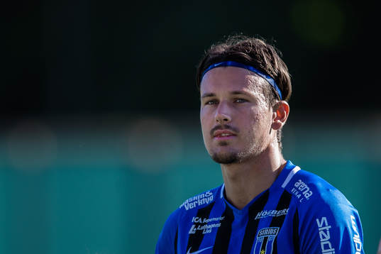 Sirius Stefano Vecchia innan fotbollsmatchen i Allsvenskan