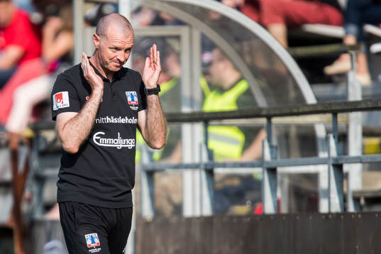 Vittsjös tränare Matthew Ross deppar