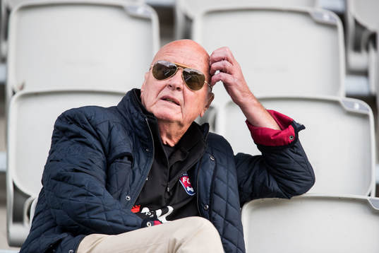Fotbollsansvarig Erling Nilsson på läktarenunder
