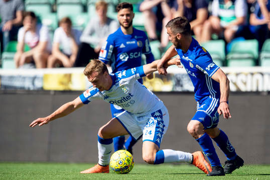 IFK Göteborgs Sebastian Ohlsson och Sundsvalls Carlos