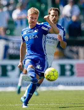 Sundsvalls Eric Björkander och IFK Göteborgs Tobias Hysén