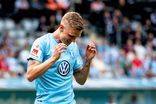Malmö FFs Sören Rieks deppar