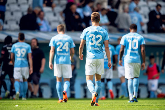 Malmö FFs Felix Konstandeliasz, Lasse Nielsen, Mattias