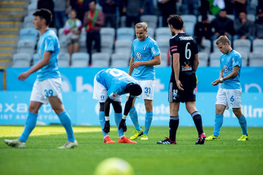Malmö FFs Franz Brorsson deppar