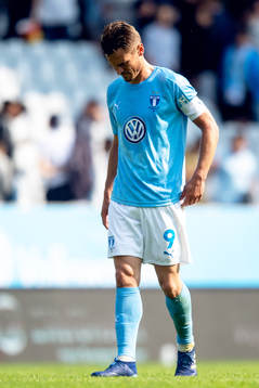 Malmö FFs Markus Rosenberg deppar