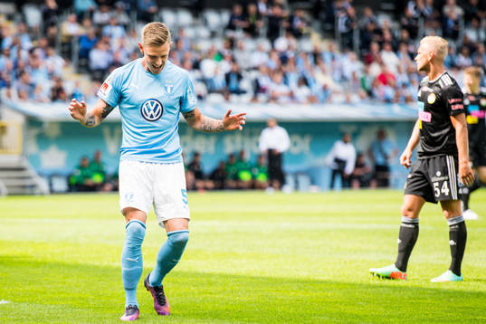 Malmö FFs Sören Rieks deppar