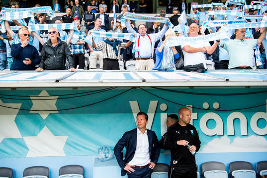 Malmö FFs tränare Daniel Andersson och assisterande