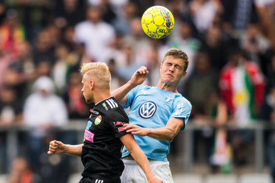 Dalkurds Simon Strand och Malmö FFs Mattias Svanberg