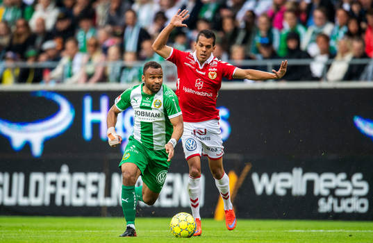 Hammarbys Serge-Junior Martinsson Ngouali och Kalmars