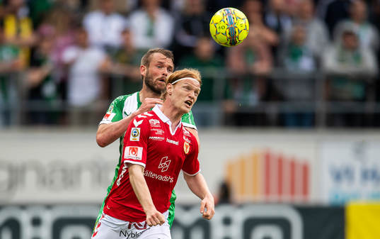 Kalmars Nils Fröling och Hammarbys Mads Fenger Nielsen