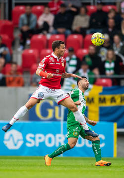 Kalmars Herman Hallberg och Hammarbys Jiloan Hamad