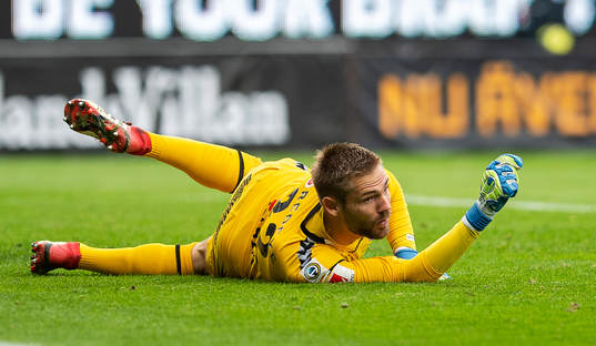 Kalmars målvakt Lucas Hägg-Johansson