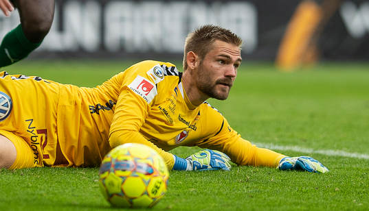 Kalmars målvakt Lucas Hägg-Johansson