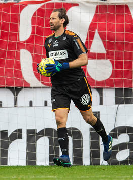 Hammarbys målvakt Johan Wiland