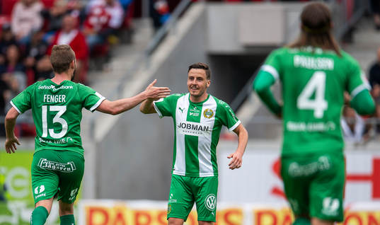 Hammarbys Jeppe Andersen jublar