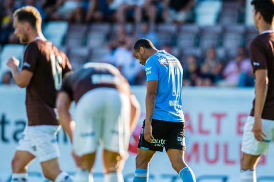 Erixon Michiel Arnolf Danso of Sandnes Ulf looks dejected
