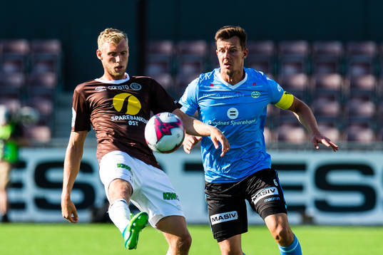 Jonathan Lindseth of Mjøndalen and Niels Vorthoren of