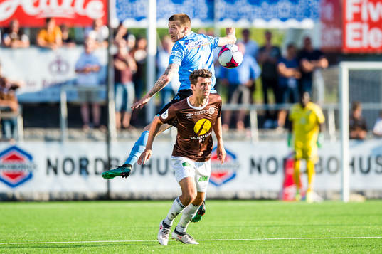 Axel Kryger of Sandnes Ulf and Vetle Winger Dragsnes of