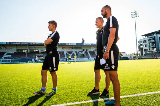 Lars Marvik, Bojan Zajic, assistant coach and Bengt