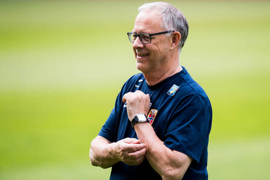 Lars Lagerbäck, head coach of Norway