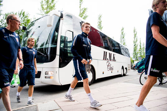 Martin Ødegaard of Norway arrives