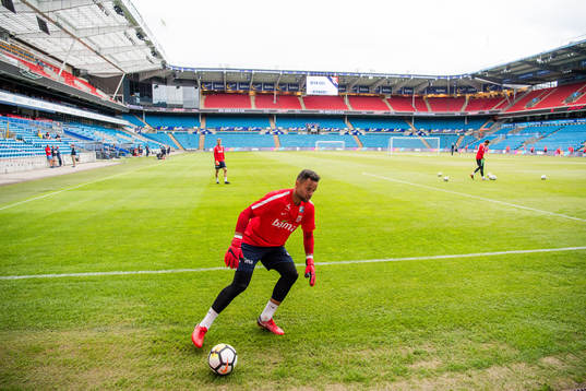 Goalkeeper Sten Grytebust of Norway