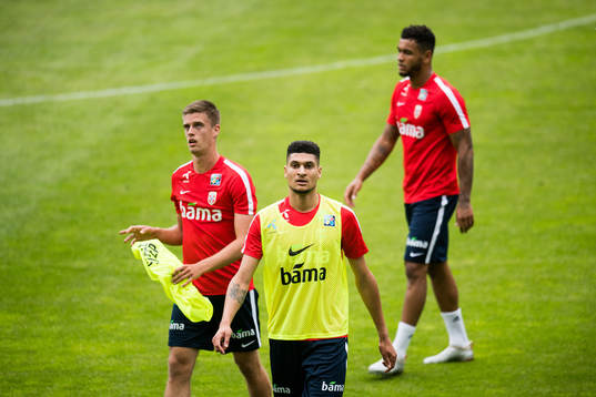 Markus Henriksen, Bjørn Maars Johnsen and Joshua King of