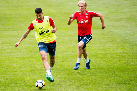 Bjørn Maars Johnsen and Morten Thorsby of Norway