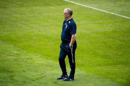 Lars Lagerbäck, head coach of Norway