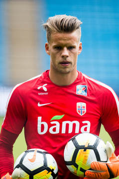 Goalkeeper Ørjan Håskjold Nyland of Norway