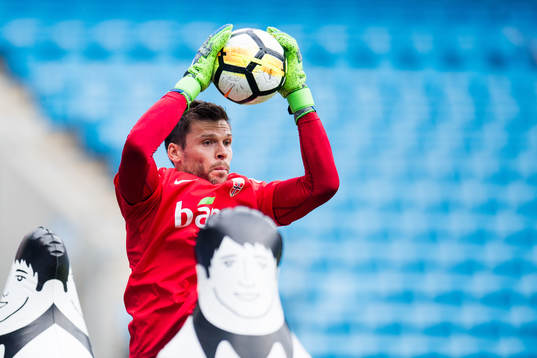 Goalkeeper Rune Almenning Jarstein of Norway
